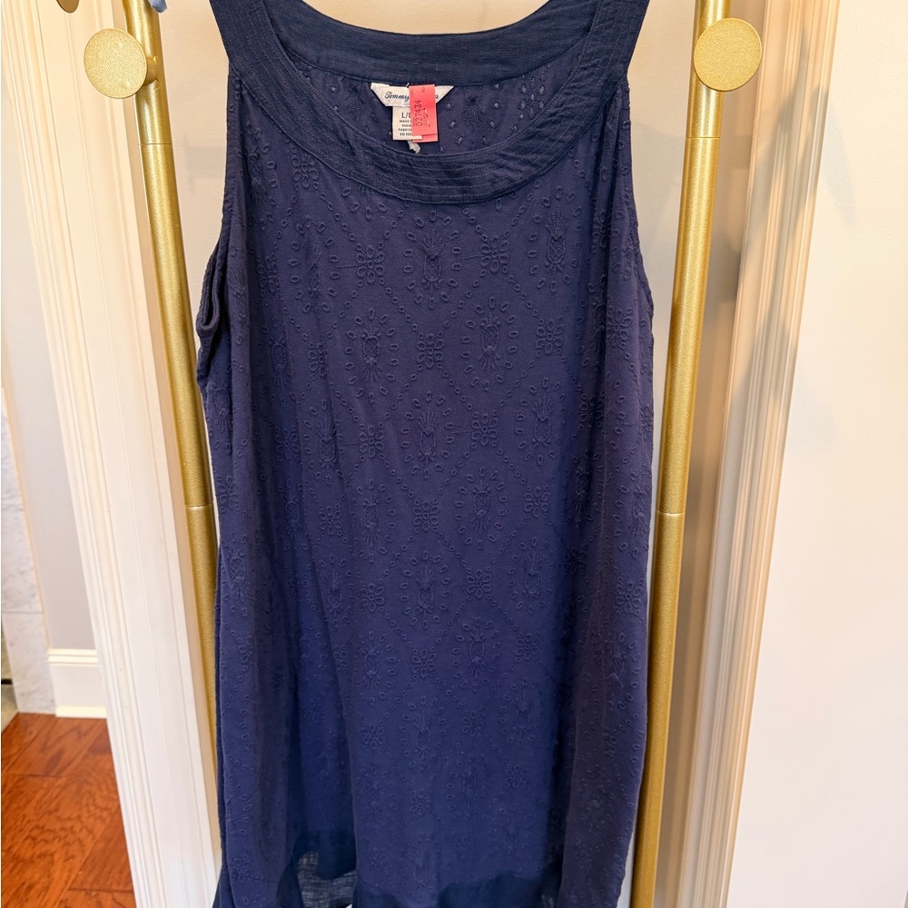 Tommy Bahama Dark Blue Textured Dress